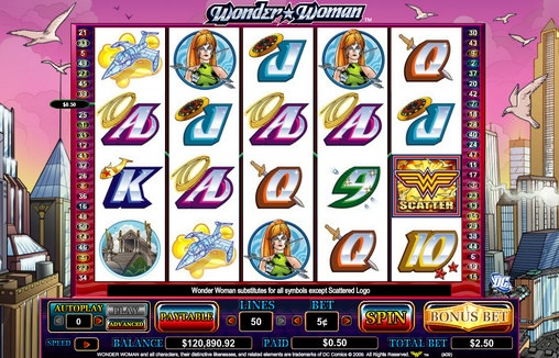 Wonder Woman (Чудо-Женщина) из раздела Игровые автоматы