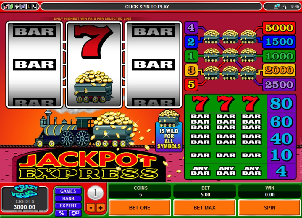 Jackpot Express (Джекпот Экспресс) из раздела Игровые автоматы