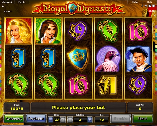 Royal Dynasty (Королевская династия) из раздела Игровые автоматы