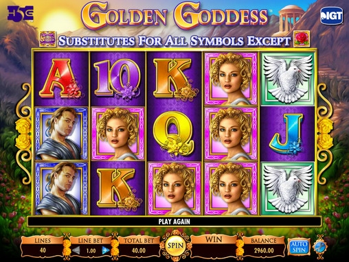 Golden Goddess (Золотая богиня) из раздела Игровые автоматы