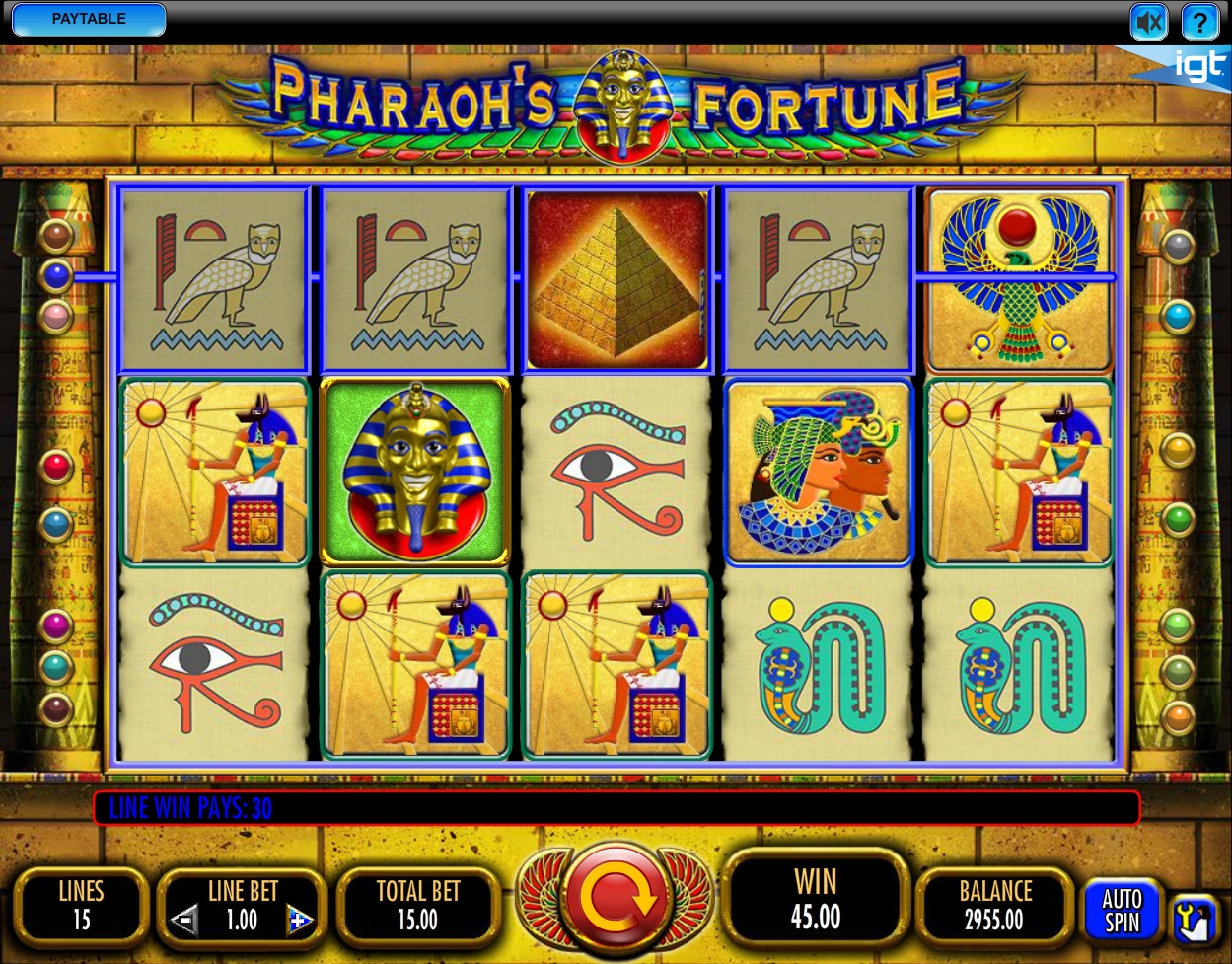 Free pharaohs fortune slot game