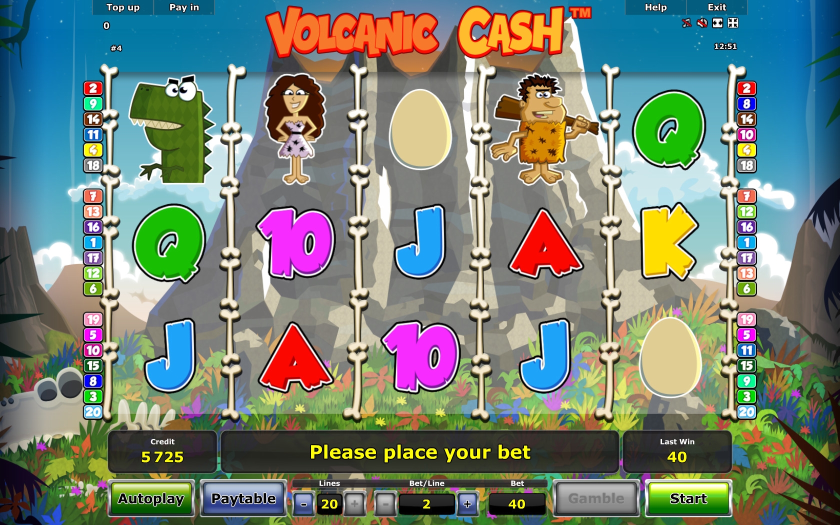 Volcanic Cash (Наличка из вулкана) из раздела Игровые автоматы