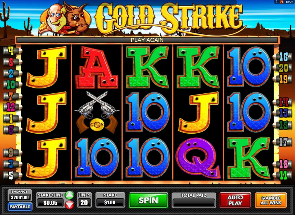 Gold Strike (Месторождение золота) из раздела Игровые автоматы