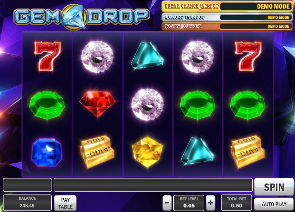 Gem Drop (Падение самоцветов) из раздела Игровые автоматы