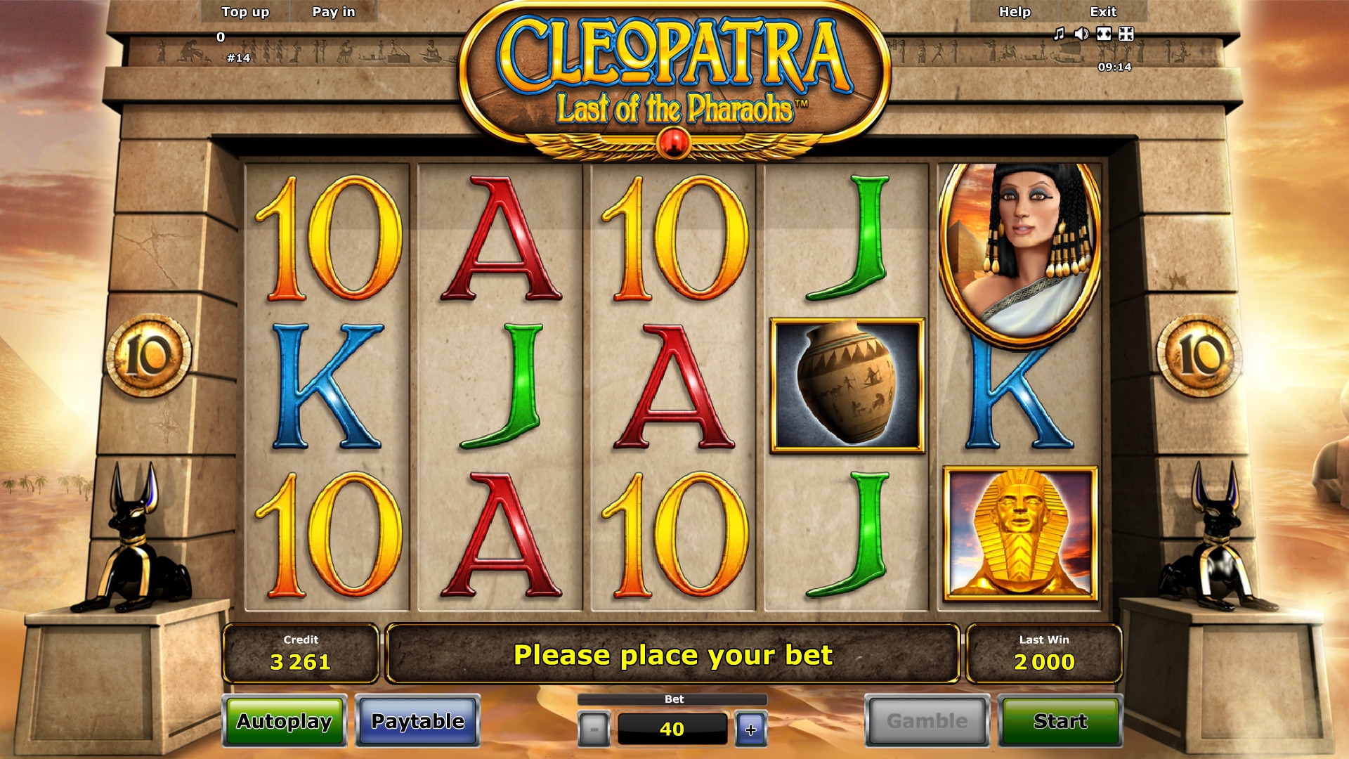 Cleopatra: Last of the Pharaohs (Клеопатра: Последняя из фараонов) из раздела Игровые автоматы