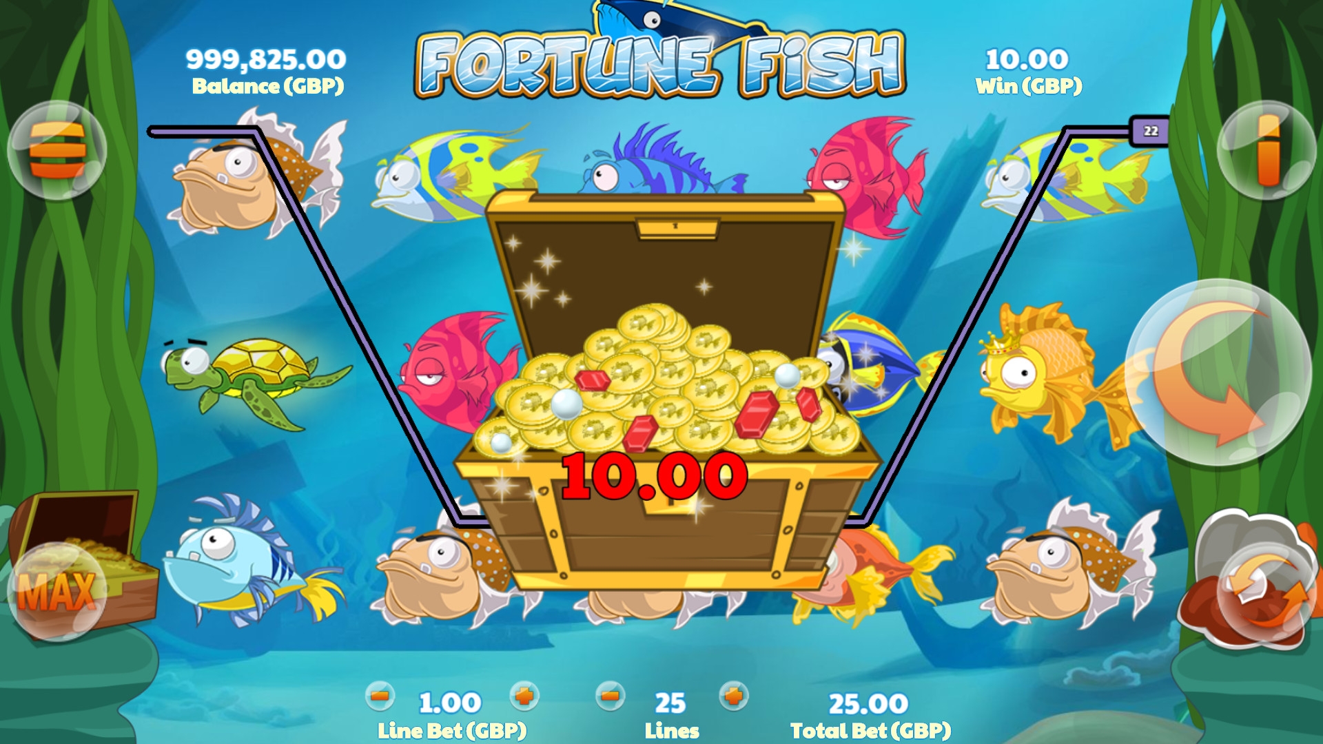 Fortune Fish (Рыбка на удачу) из раздела Игровые автоматы