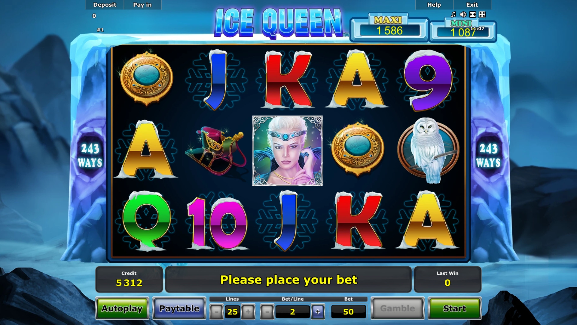 Ice queen slot online