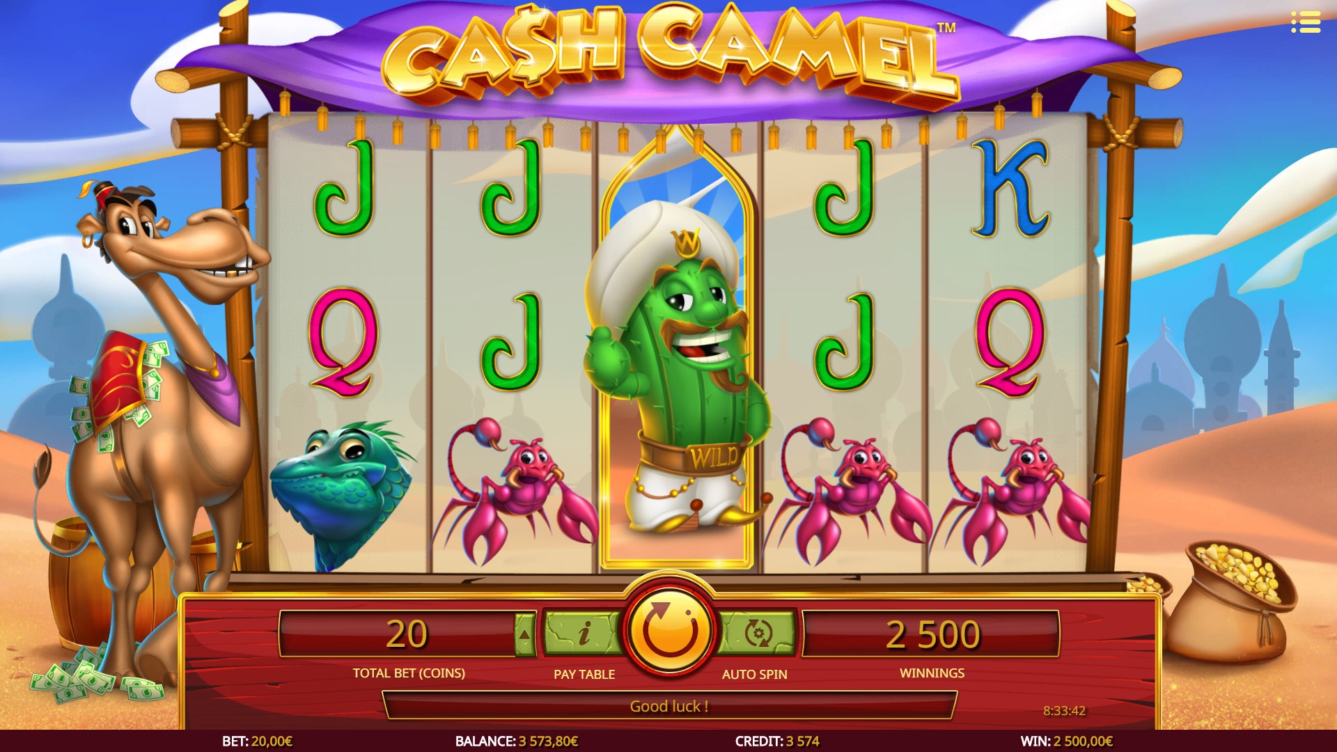 Cash Camel (Денежный верблюд) из раздела Игровые автоматы