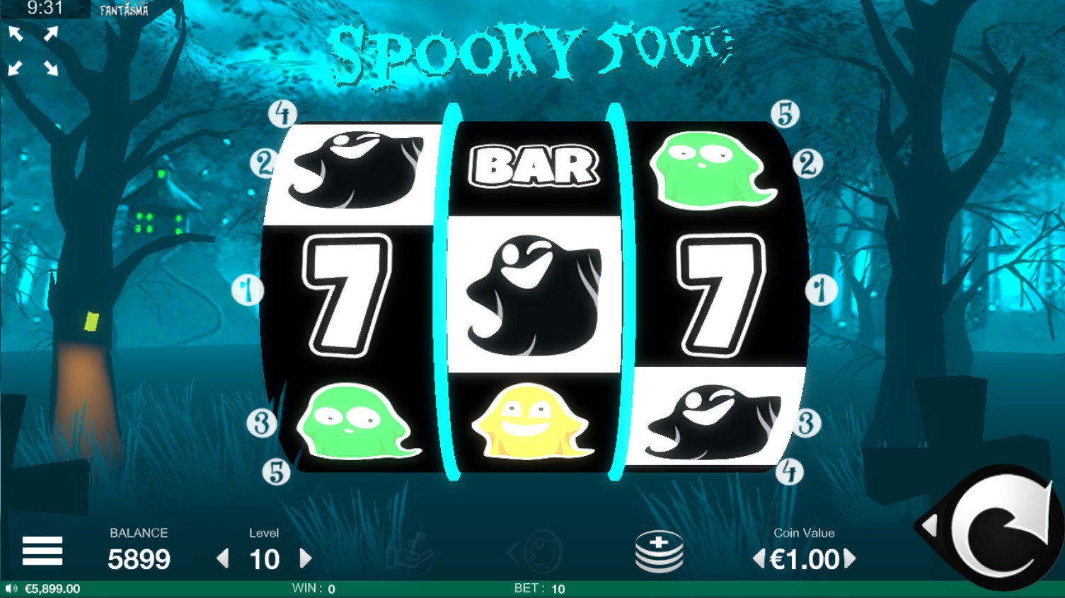 Spooky 5000 (Зловещие 5000) из раздела Игровые автоматы
