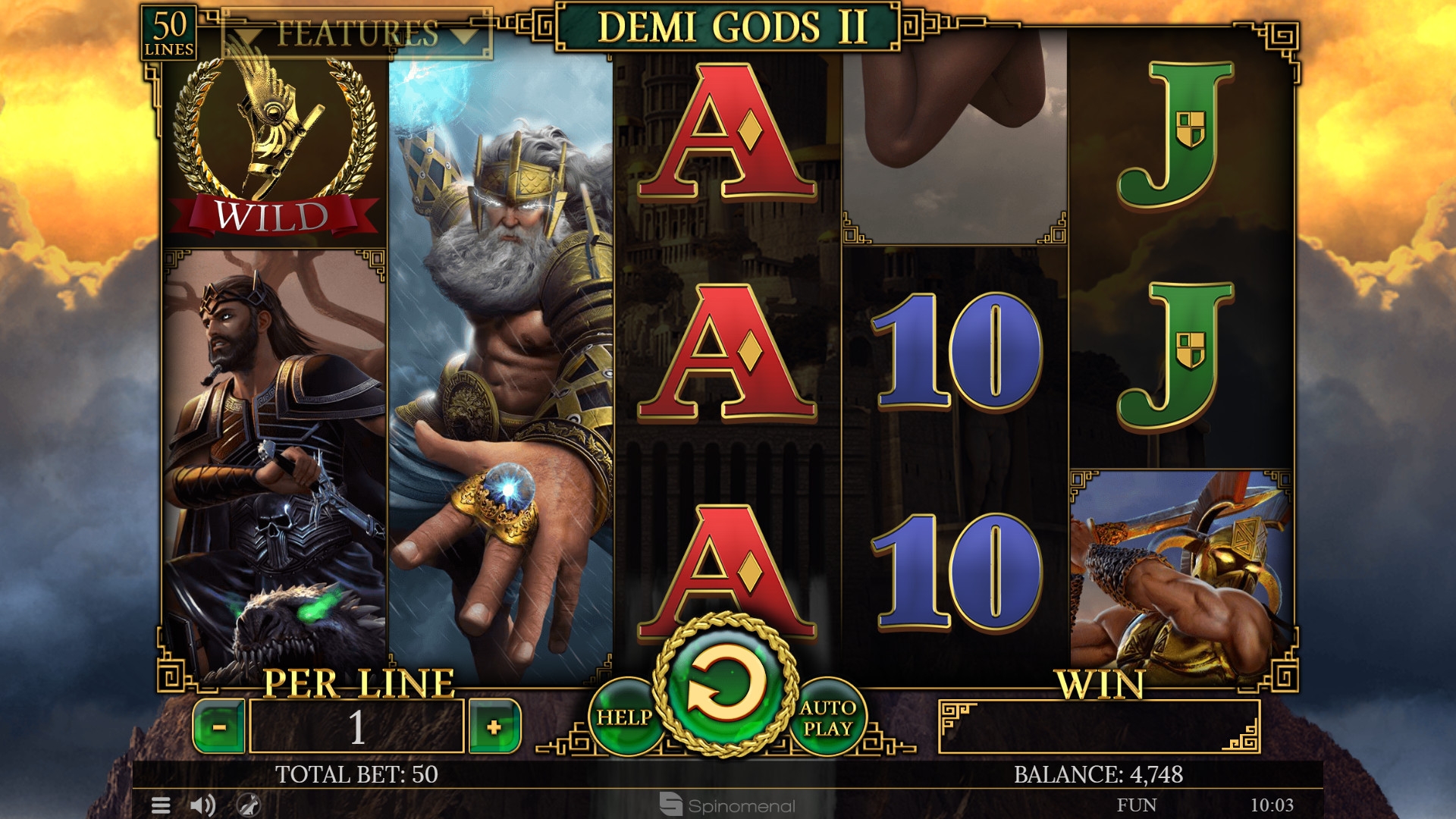 Demi Gods II (Полубоги 2) из раздела Игровые автоматы