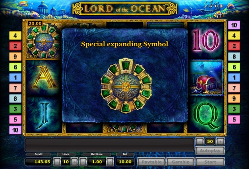 Lord of the Ocean (Повелитель океана) из раздела Игровые автоматы