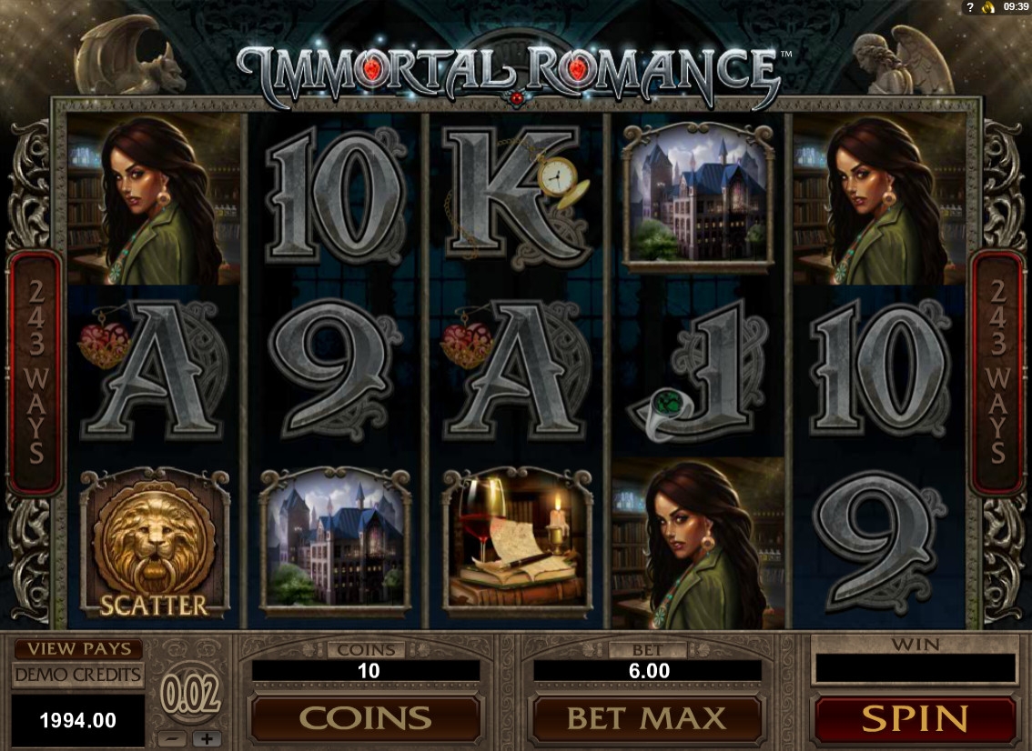 Immortal Romance (Бессмертный роман) из раздела Игровые автоматы