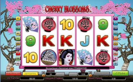 Cherry Blossoms (Цвет вишни) из раздела Игровые автоматы