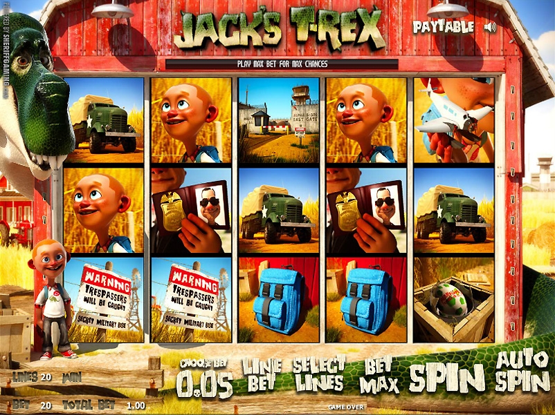 Jack’s T-Rex (Джек и Ти-Рекс) из раздела Игровые автоматы